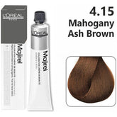 Loreal Majirel Hair Color 50G 4.15 Mahogany Ash Brown + Oxidant 1000Ml Combo